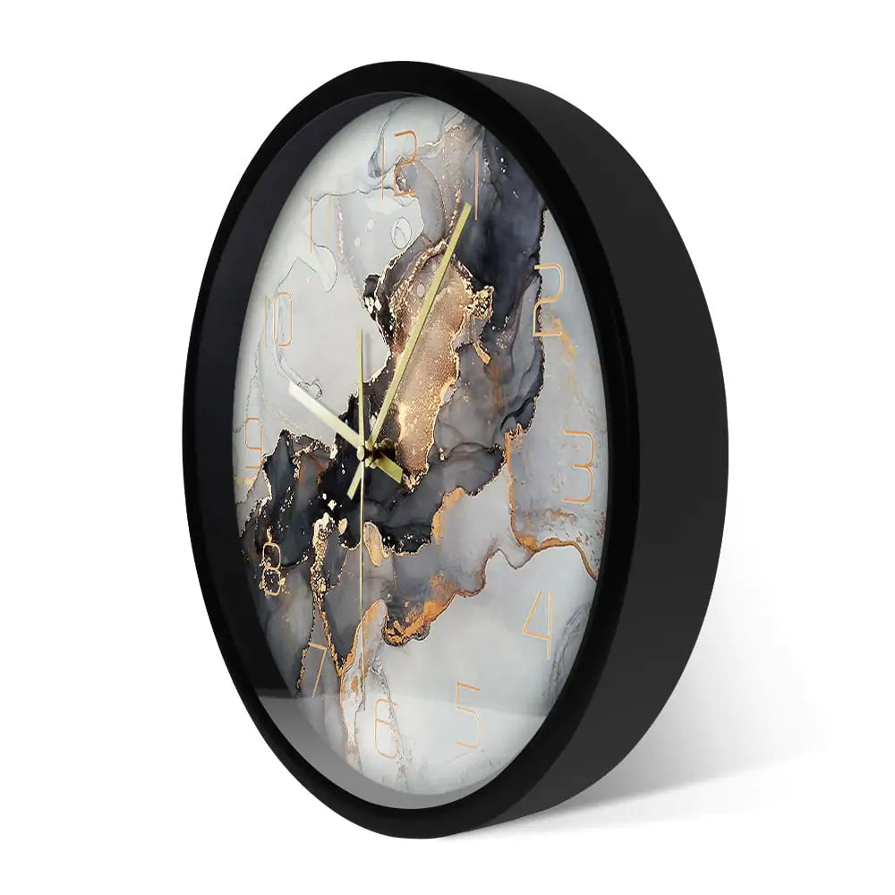 Marble Print Wall Clock